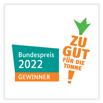 Zu Gut für die Tonne - Bundespreis 2022 Gewinner 